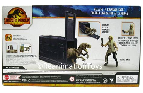 Jurassic World Dominion Release N Rampage Pack Soyona Santos And Atrociraptor Nib