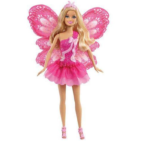 Boneca Barbie Fada Barbie Loira Vestido Rosa Mattel