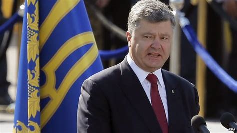 ukraine s poroshenko new russia is like mordor bbc news