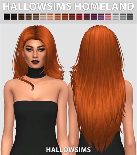 Sims 4 Ccs The Best Homeland Hair By Hallowsims Sims The Sims