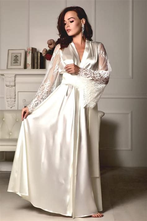 Cool Satin Gown And Robe Sets References IBikini Cyou