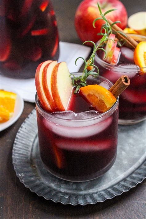 Easy Fall Sangria Recipe With Apple Cider Bourbon Enjoy Iced Or Hot