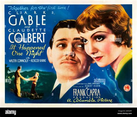 Movie Poster It Happened One Night 1934 Directed By Frank Capra