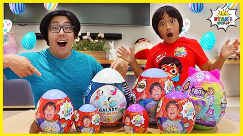 ryan s world giant easter eggs surprise youtube