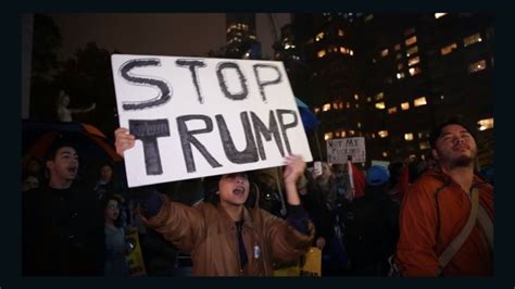 protesters target trump buildings in street rallies across the us cnn politics