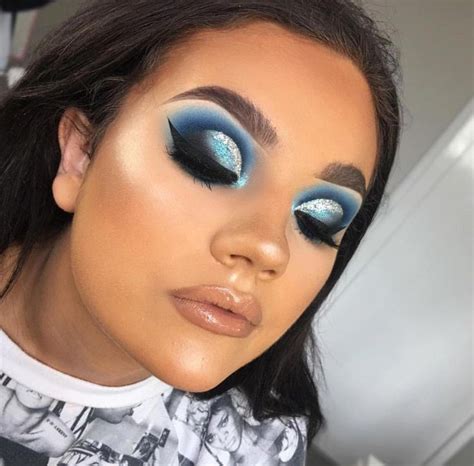 Blue White Back Eyeshadow Shimmer And Matte Shadows Instagram