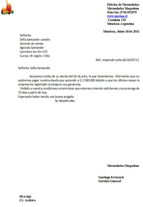 Agrícola Santander Carta De Peticion De Prorroga Sofia Santander