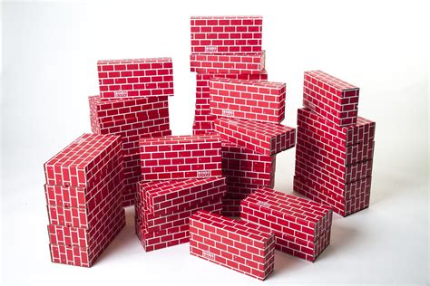 Buy Mondo Bloxx 40 Pack Cardboard Block Brick Set 12x6x3 Online At