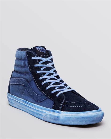 Vans Sk8 High Top Reissue Ca Sneakers In Blue For Men Lyst
