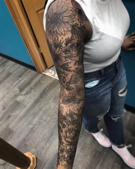 top 49 best flower tattoo sleeve ideas [2021 inspiration guide]