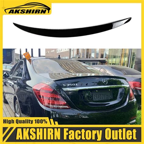 W222 High Quality Abs Plastic Spoiler Trunk Boot Lip For Mercedes W222