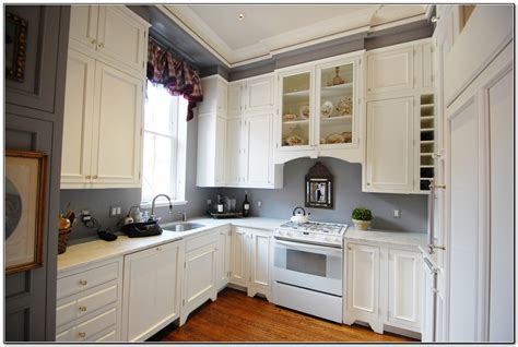 Cherry Kitchen Cabinets With Grey Walls Kitchen Home Design Ideas