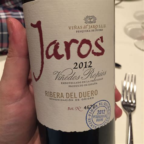 Jaros Ribera De Duero Tempranillo Cabernet Sauvignon Y Merlot Vino