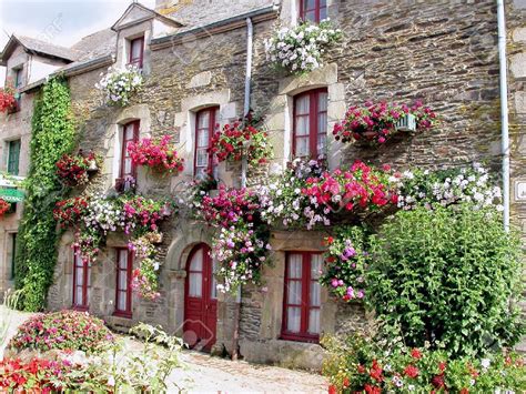 French Village French Cottage French Country House Window Box Flowers