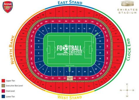 Emirates Stadium Seating Plan Away Fans