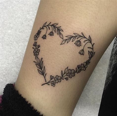 Heart Flower Tattoo