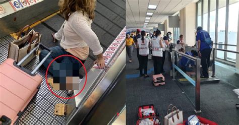 Womans Leg Severed After It Got Sucked Into Moving Travelator Bkk