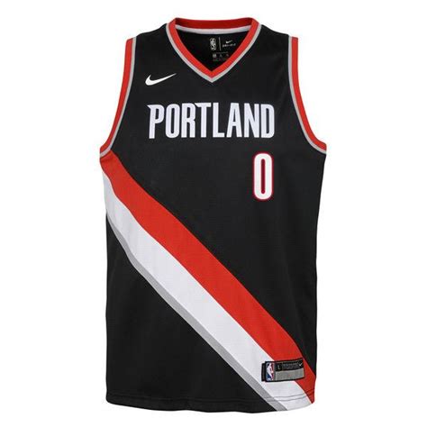 Unsigned lillard #0 portland black custom stitched basketball jersey new no logos men's. Damian Lillard Portland Trailblazers Icon Edition Youth ...