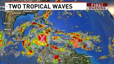 Two Tropical Waves In The Caribbean Wear