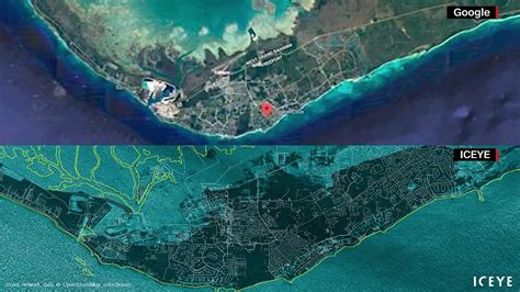 Satellite Images Show Island Before And After Hurricane Dorian Before