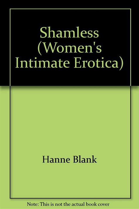 Shamless Women S Intimate Erotica Blank Hanne