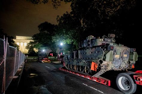 4th Of July Donald Trump Military Parade Tanks Seen In Washington Dc