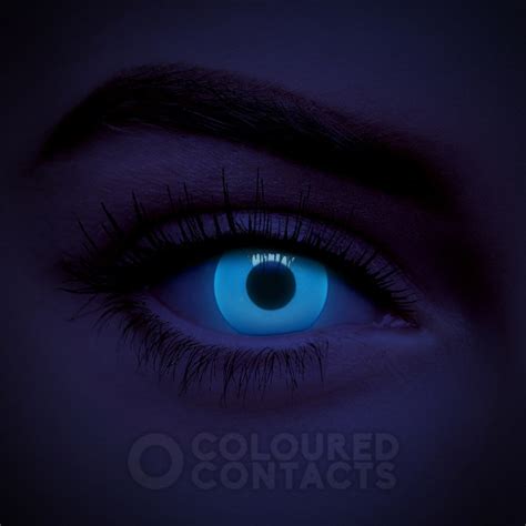 Blue Uv I Glow Daily Colored Contact Lenses Glow In The Dark Lens