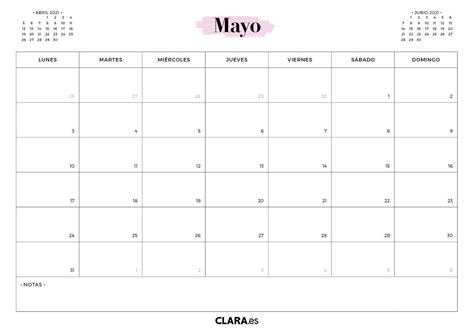 Calendario Mayo 2022 Para Colorear