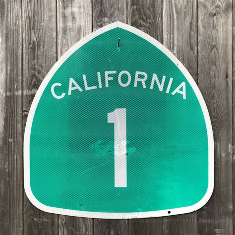 California Highway 1 Road Sign Pacific Coast Highway Mcj Products