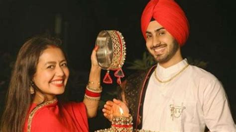 Neha Kakkar Shares Glimpses Of First Karwa Chauth With Husband Rohanpreet
