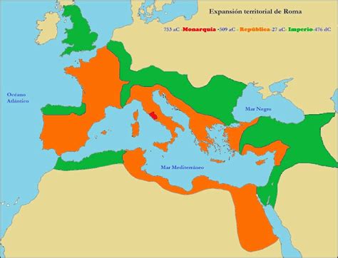 Historia De Las Civilizaciones Expansión De Roma Durante Sus Etapas