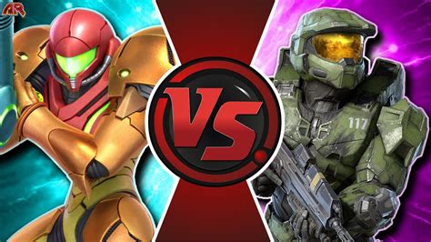 Samus Vs Master Chief Metroid Vs Halo Cartoon Fight Club Youtube