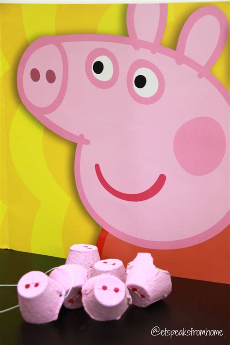 Her adventures always end happily with loud snorts of laughter. How to make a Peppa Pig nose! - ET Speaks From Home
