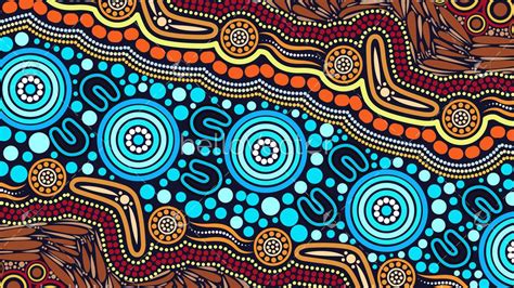 Illustration Based On Aboriginal Style Of Background Download