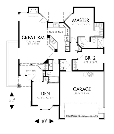 Ranch House Plan 1108a The Naylor 1295 Sqft 3 Beds 2 Baths