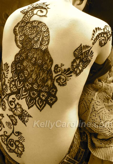 Peacock Henna Tattoo Kelly Caroline