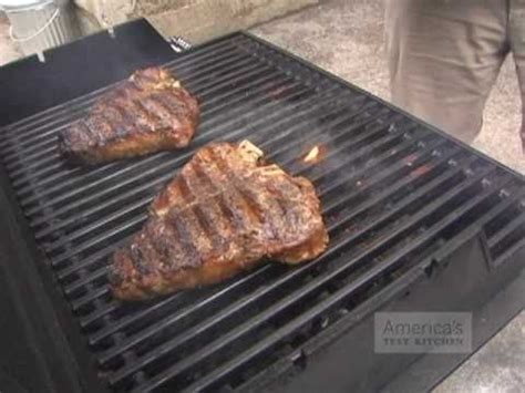 Let them cook for 2 minutes, use tongs, rotate the steak 90 degrees. How To Grill a T-Bone Steak - YouTube