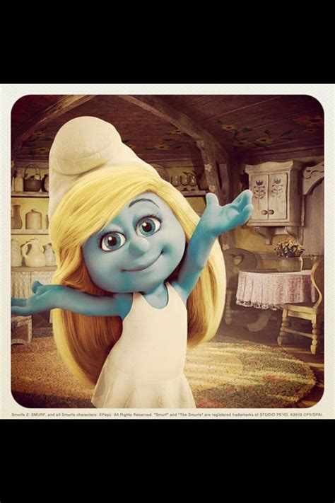 Smurfette From The Two The Smurfs 3d Movies 2011 And 2013