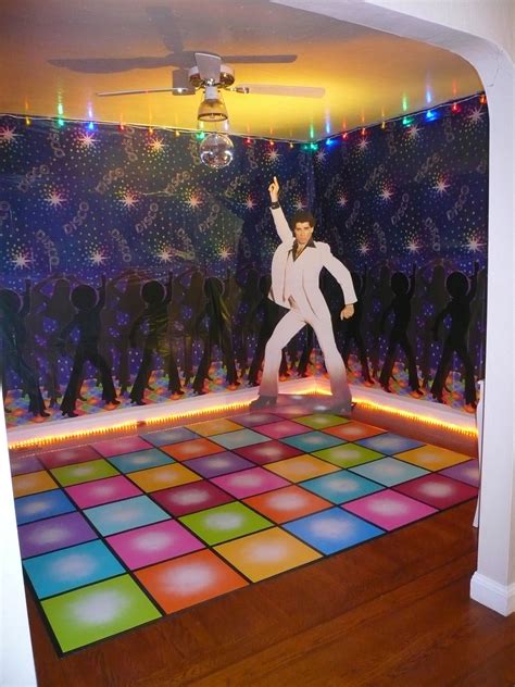 A Disco Dance Floor Via A Mat For A Birthday Party So Much Fun I