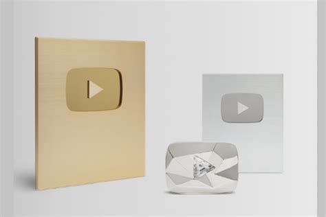Youtube Gold Play Button Image