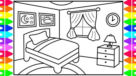 Bedroom Coloring Pages For Kids Original High Quality Colouring Pages