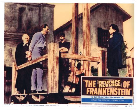 Lobby Card For The Hammer Horror Film The Revenge Of Frankenstein