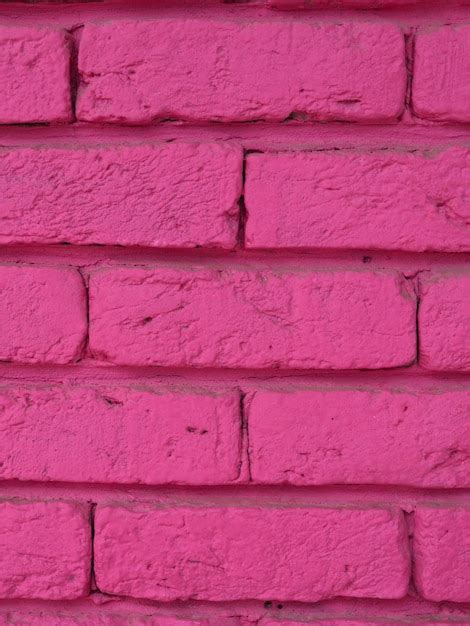 Premium Photo Pink Brick Wall Texture