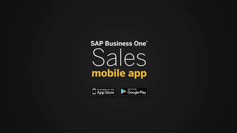 Sap Business One Sales Mobile App Youtube