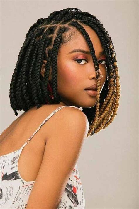 23 Amazing Short Bob With Braids For Black Women To Copy In 2020