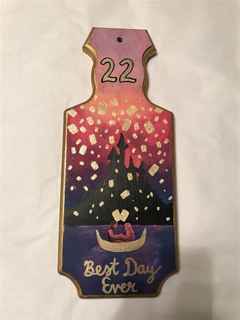 Tangled Themed 22nd Birthday Paddle Best Day Ever Tangled