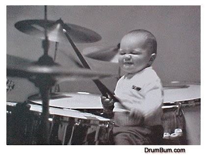 Baby On Drums Greeting Card Drumbum Com