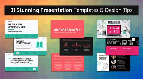 Stunning Presentation Templates And Design Tips Within Powerpoint Slides Design Templates For