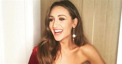 Corrie Babe Catherine Tyldesley Spills Out Of Plunging Dress In Red Hot