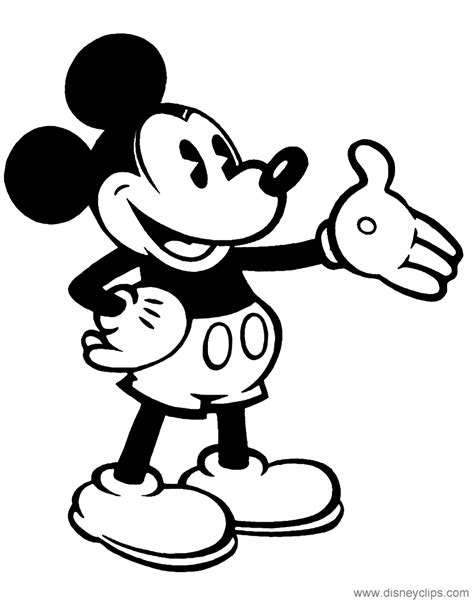 Classic Mickey Mouse Coloring Pages 3